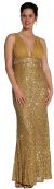 Main image of Studded Empress Formal Prom Dress with Shirred Bust
